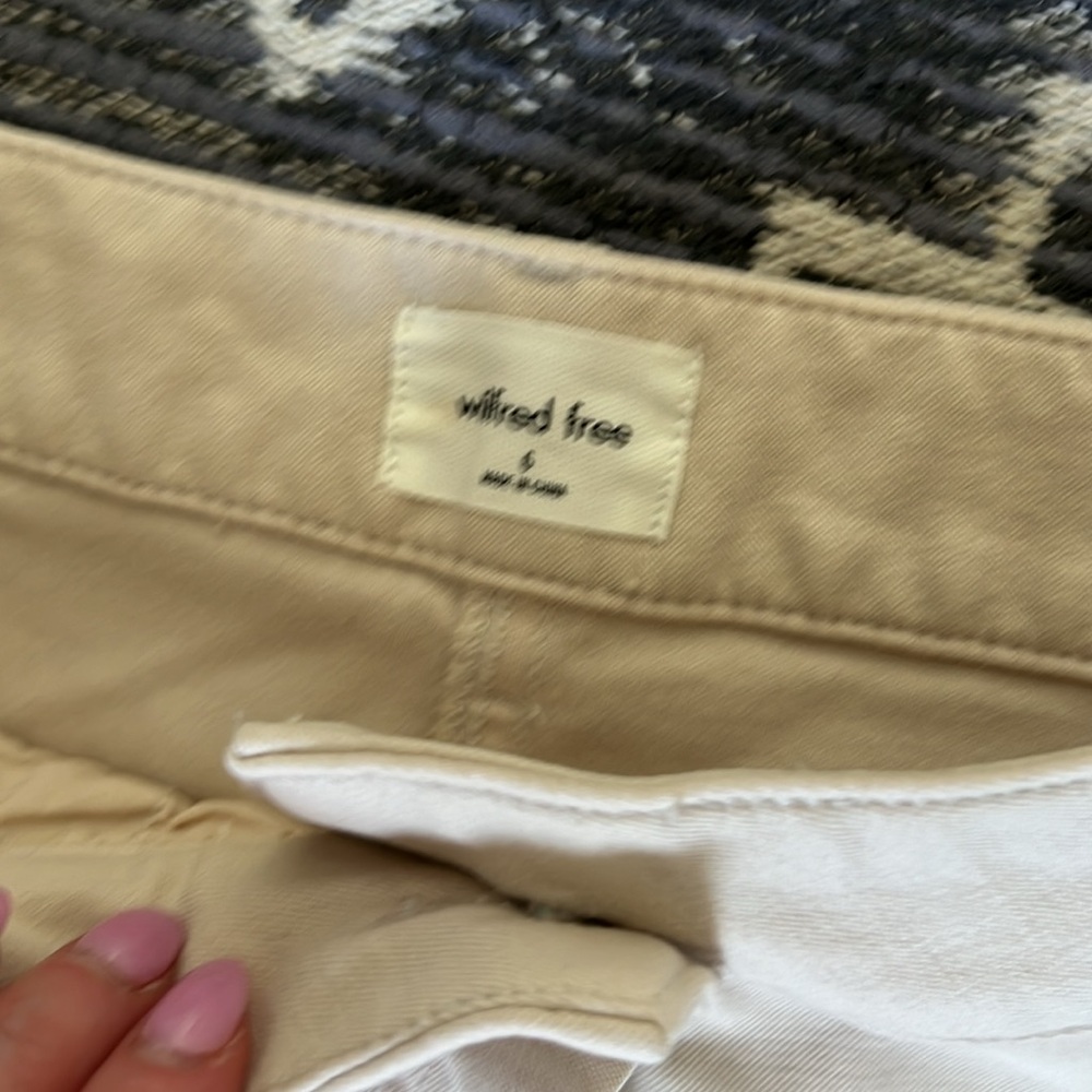 Aritzia Wilfred Brennan High Rise Cotton Utility Cargo Pants Cropped Straight - Picture 6 of 8